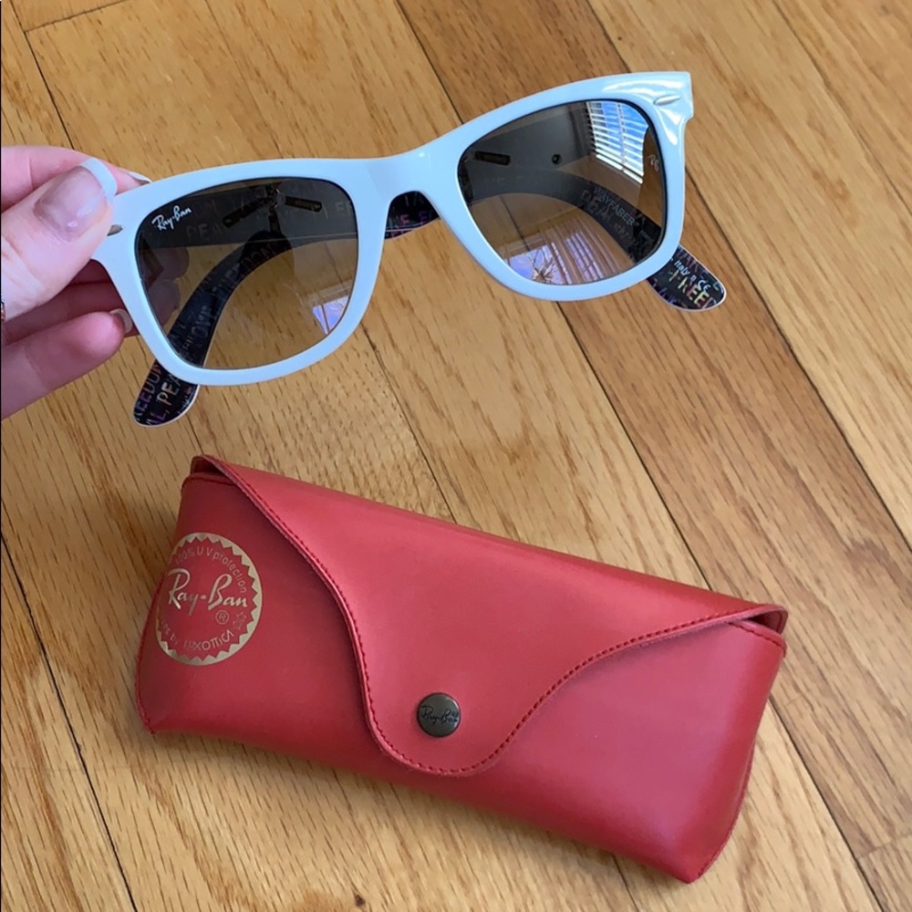 White Ray-Ban Sunglasses